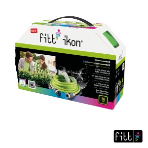 t.b.t. Tubo per irrigazione in scatola, 10m. Tubo da giardino flessibile.