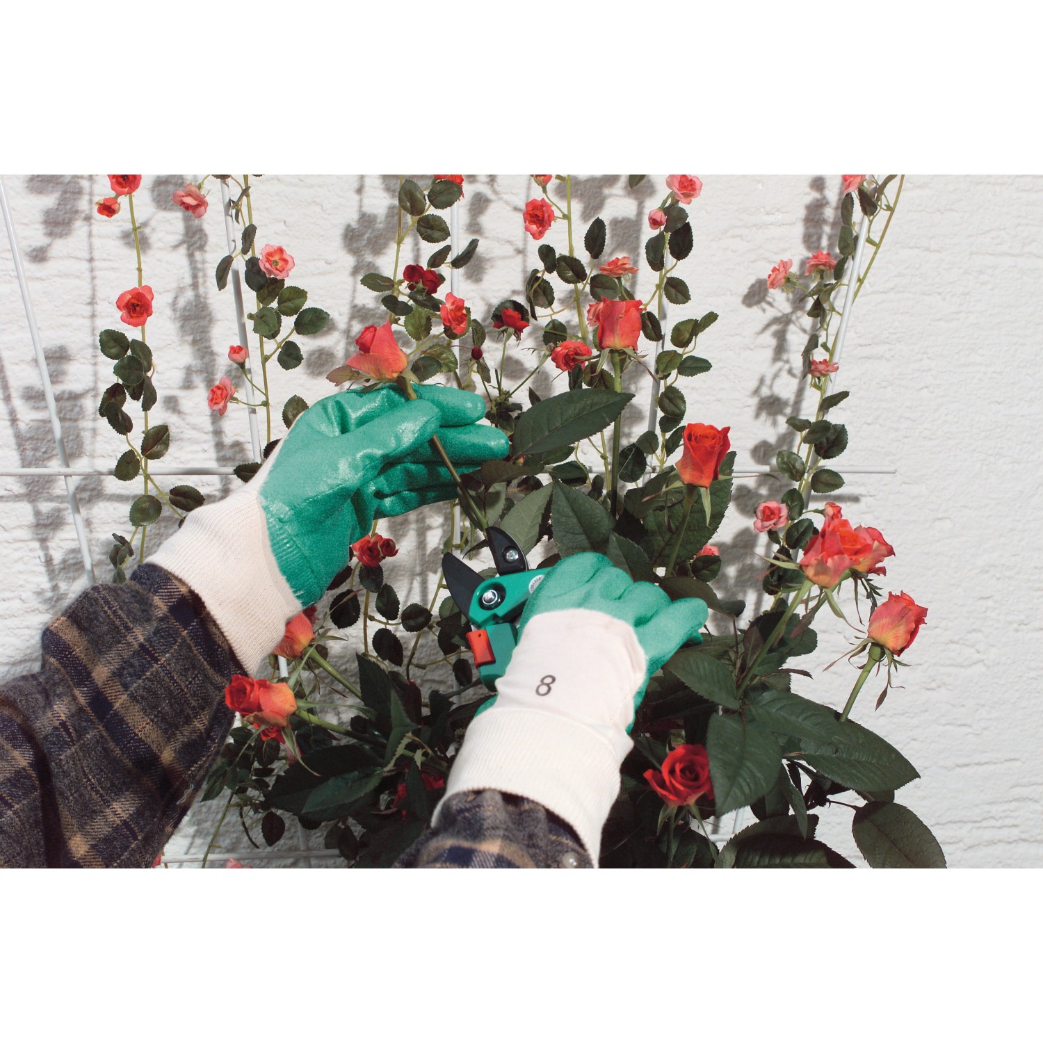 L2410 Snell Guanti Da Giardinaggio Leggeri In Lattice Con Presa A - Foto 8