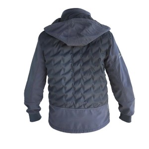 Giubbino con cappuccio richiudibile Grigio tg XXXL