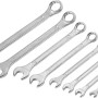 Set di chiavi combinate LUX, 8 pezzi (6-19 mm), acciaio al cromo vanadio per viti e dadi.