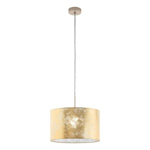Lampada a sospensione dorata della categoria Sospensioni. Lampada elegante per spazi abitativi.