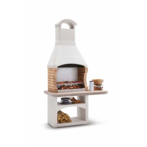 Barbecue a carbonella Palazzetti Boavista griglia 68x40 cm in cemento