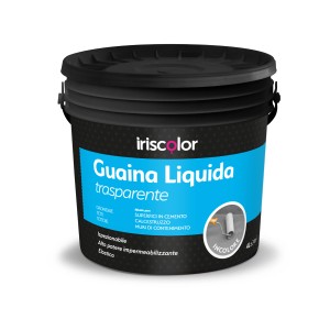 Secchio di impermeabilizzante liquido trasparente (Guaina Liquida) di Iriscolor.
