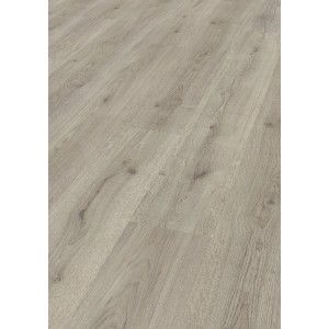 Pavimento laminato chiaro effetto legno per interni.