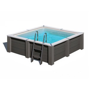 Piscina fuori terra quadrata in composite Gre Avantgarde Nova 315x315 H96 cm