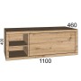 Mobile bagno t.b.t. effetto legno con cassetto e vano a giorno.