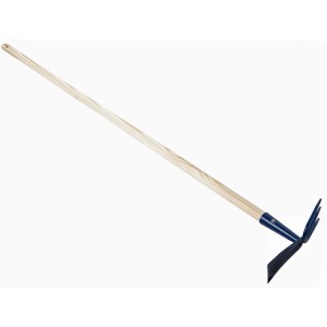 Zappa doppia LUX da giardino con manico (140 cm) per la lavorazione del terreno e la rimozione delle erbacce.