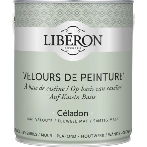 Idropittura lavabile Velours de Peinture Liberon Céladon 2,5 L