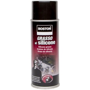BOSTON grasso al silicone spray, lubrificante per diverse applicazioni.