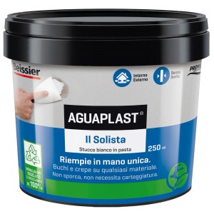 Secchio AGUAPLAST Il Solista, stucco speciale pronto all'uso per interni ed esterni.