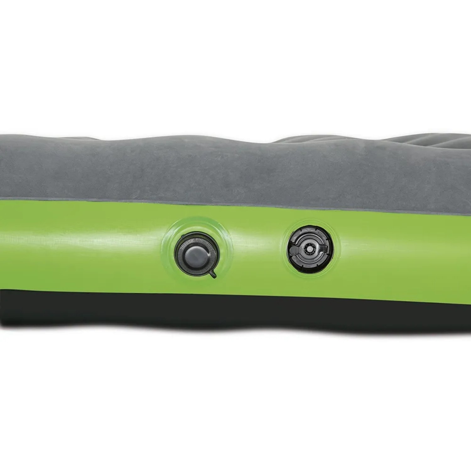 Dettaglio: Letto ad aria Pavillo con valvole, ideale per campeggio e outdoor. Robusto e confortevole.