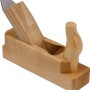 Pialla LUX-TOOLS in legno di faggio rosso con lama da 39 mm per superfici lisce.