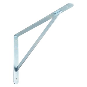 Mensola per carichi pesanti OBI Samson zincata, 270x400mm, per scaffali ad alta portata.