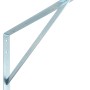 Mensola per carichi pesanti OBI Samson zincata, 270x400mm, per scaffali ad alta portata.