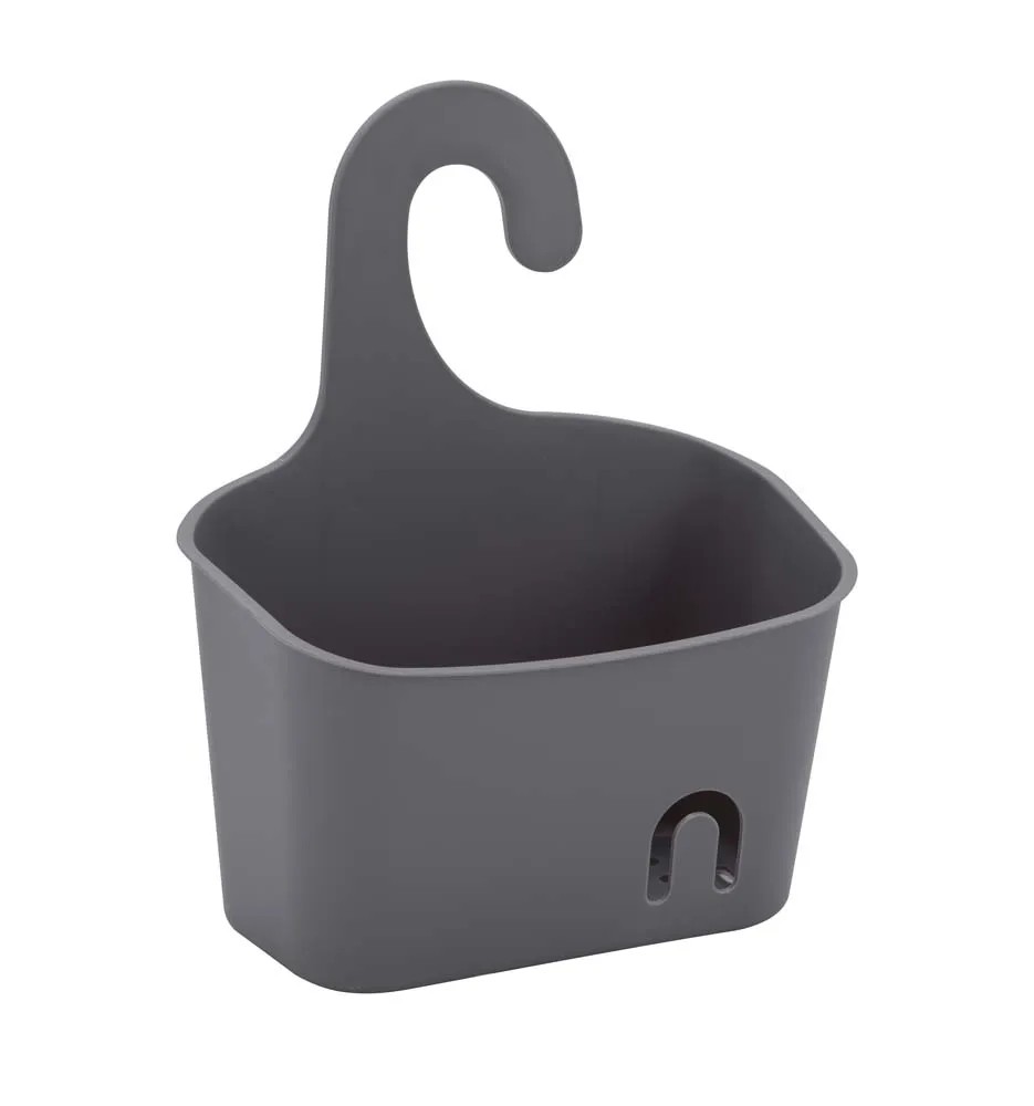 Portaoggetti Doccia Blue Canyon – Caddy Singolo Appeso Senza Fori – Grigio – Per Bagni Piccoli