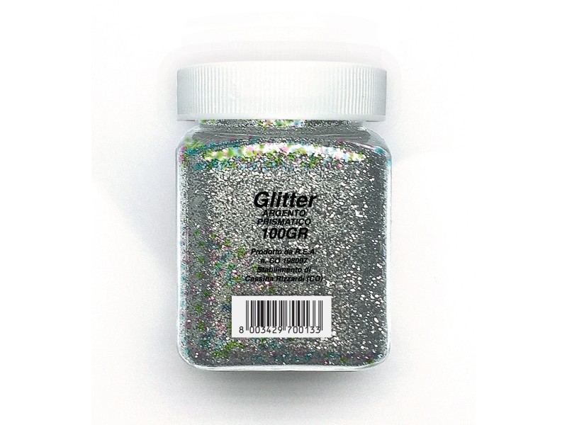 Glitter con dosatore, colore fucsia, 100 gr Glitter con dosatore