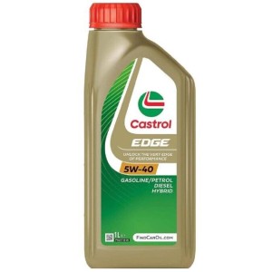 Olio motore Castrol Edge 5W-40 per motori benzina, diesel e ibridi.