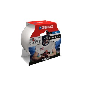Nastro adesivo Geko Ultra Resistance, 50mm x 10m, con motivo football.
