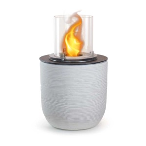 Camino a bioetanolo giardino Divina Fire Raffaello 3,4 kW Ø35xH55 cm bianco p.
