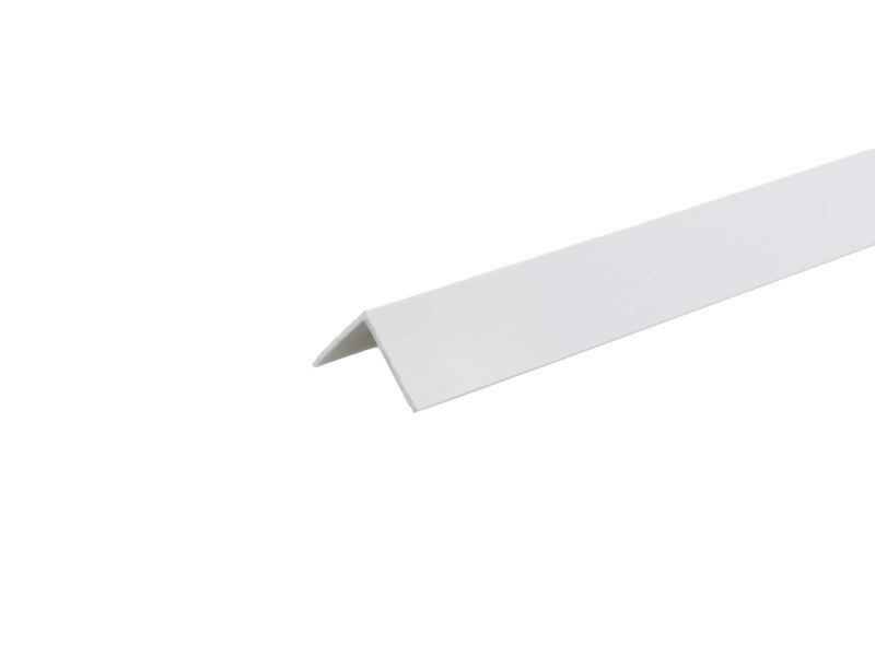 Profilo angolare 2 m 30x30 mm in pvc bianco