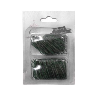 Legacci in filo verde per decorazioni albero di Natale in blister