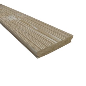 Piastrelle da esterno doga Thermowood clip sistem  bianco 118x210 cm