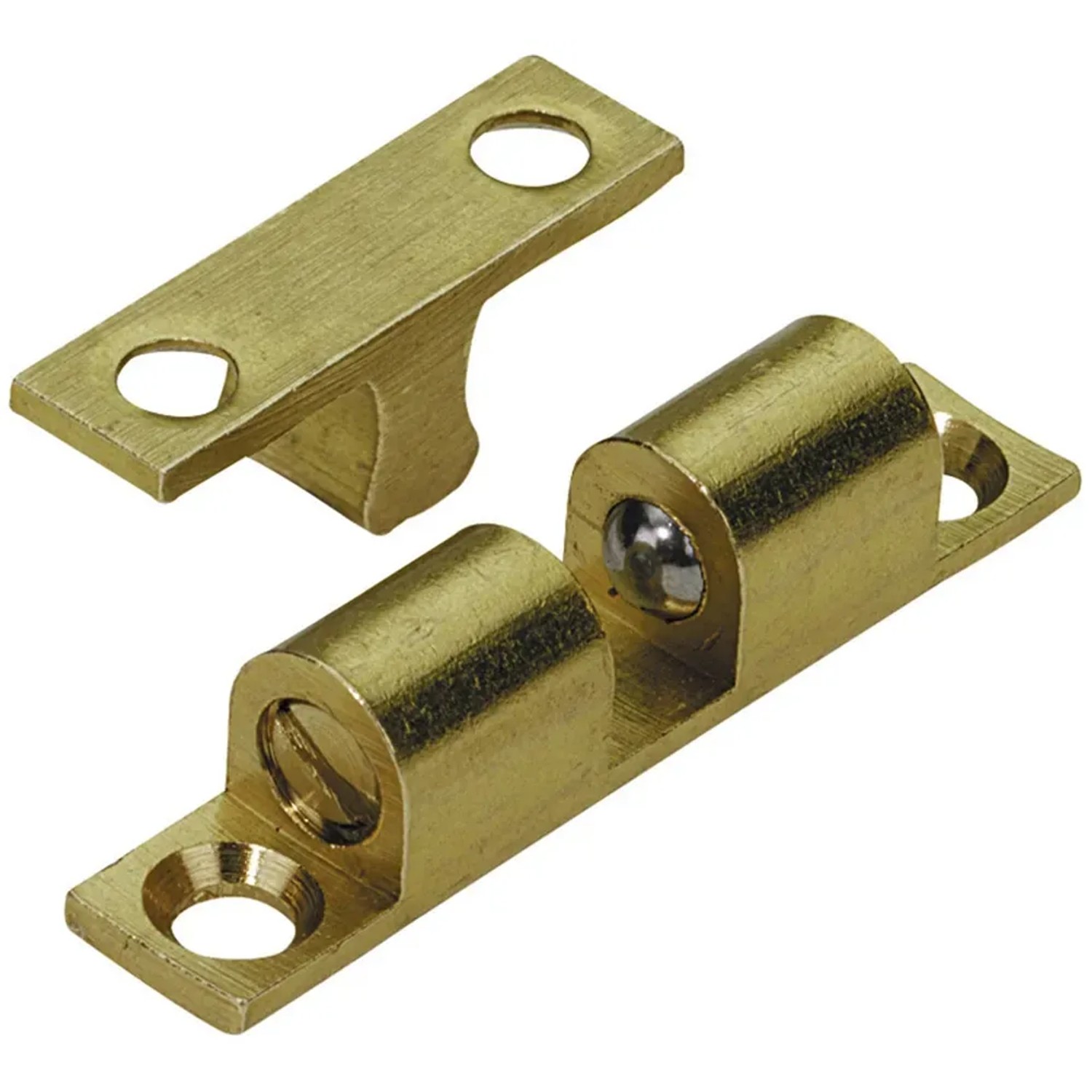 Fermasfera, 43x8 mm, ottone opaco, per accessori mobili.