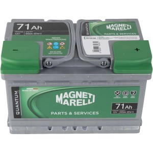 Batteria auto Magneti Marelli Quantum 71Ah, 12V per impianto elettrico auto.