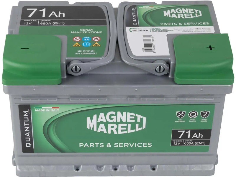Batteria Auto FIAMM L3B 71 - 12V 71Ah, 680 A Spunto, Polo Positivo A Destra, Misure 278x175x175 Mm