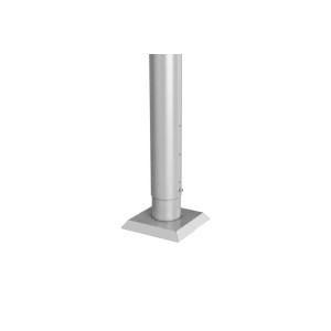 Palo Biohort per schermo privacy, 180 cm, argento metallizzato, da avvitare.