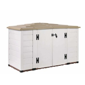 Box bidoni Garofalo Tuscany Evo 200, 212x88x133cm, in PVC, con fondo.