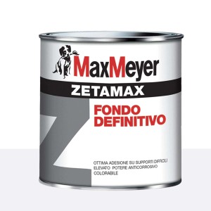 Primer isolante MaxMeyer Zetamax in secchio di metallo.