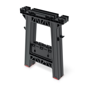Cavalletto da lavoro Kistenberg TECH STAND, 1 pezzo, in plastica, con vassoio porta attrezzi e ganci.