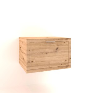 Mobile bagno sospeso effetto legno per bagno.
