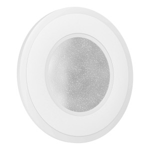 Applique LED t.b.t. bianca e rotonda per parete o soffitto.