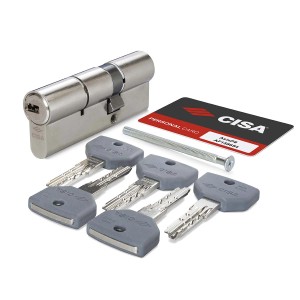 Cilindro CISA con 5 chiavi, vite e scheda. Sicurezza per la tua casa.