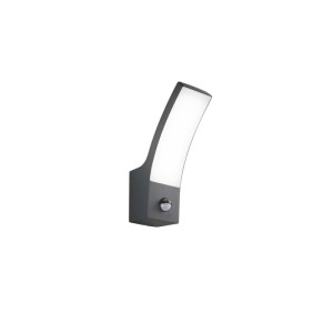 Applique LED da esterno Intec Sail in alluminio antracite h 24,5 cm