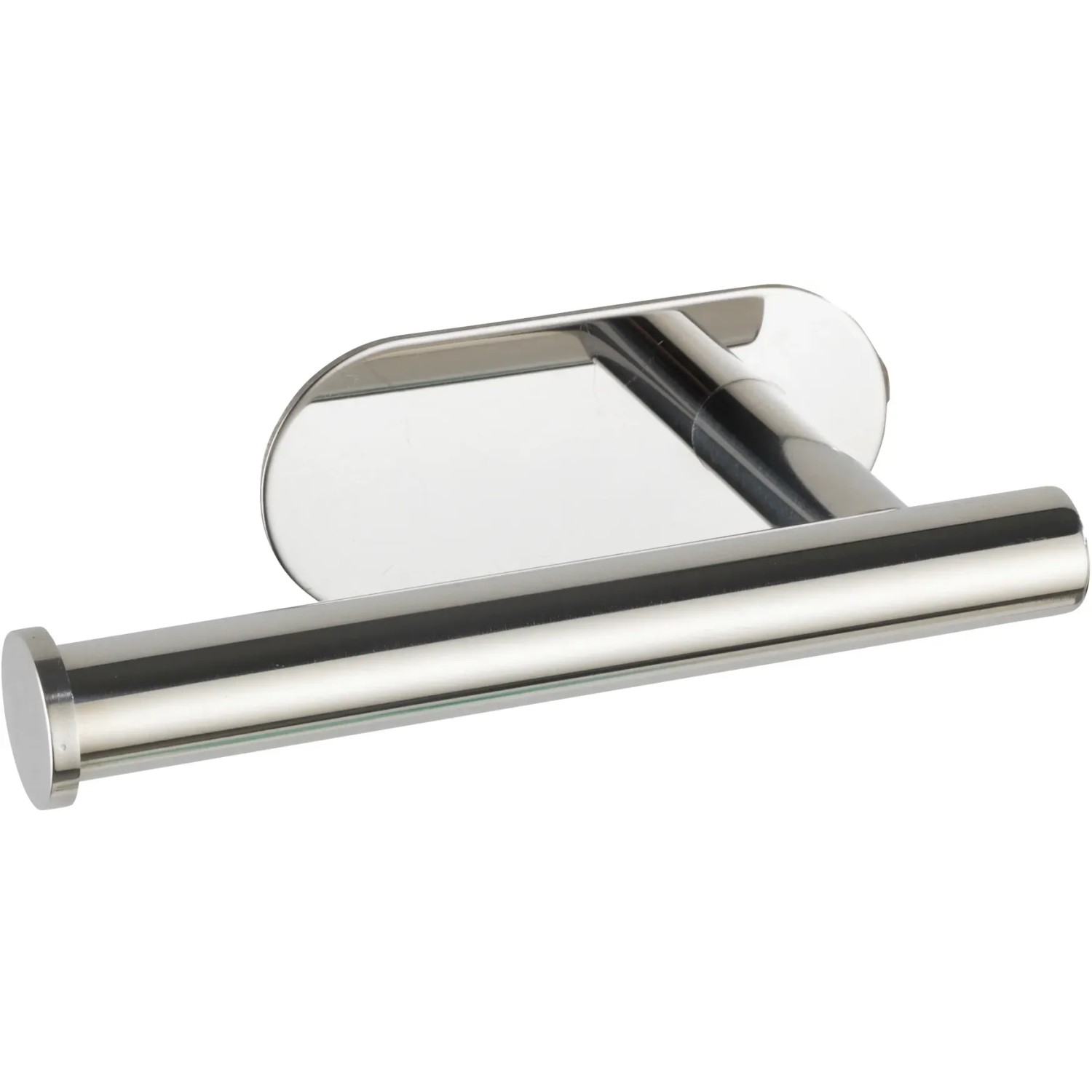 Wenko Porta carta igienica Orea Shine, acciaio inox, finitura lucida, per montaggio a parete senza forare.