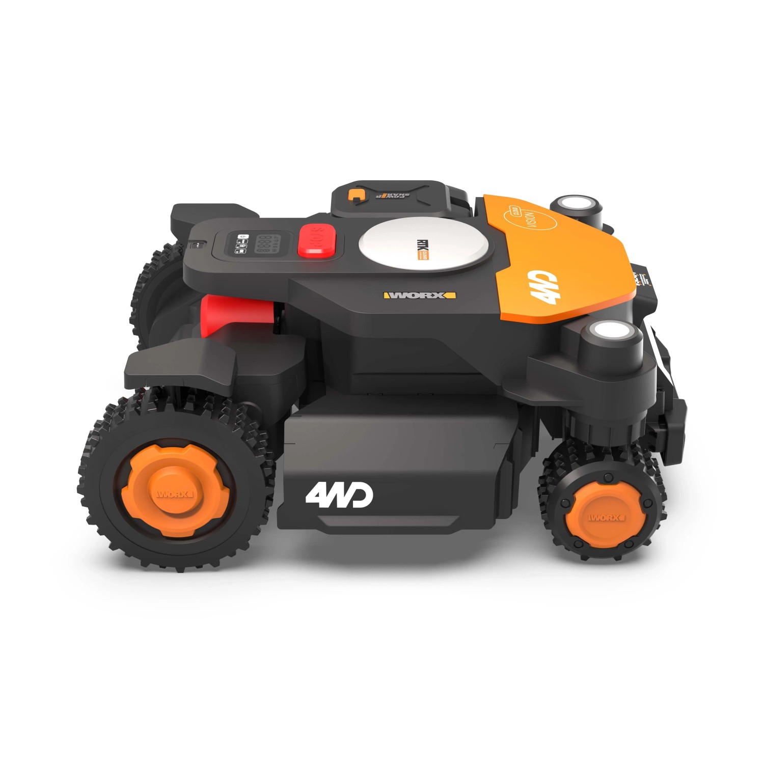 Robot tagliaerba Worx Landroid Vision Cloud WR342E con trazione integrale (4WD) per prati fino a 2000 m².