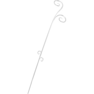 Tutore per orchidee Scheurich, 62 cm, trasparente, con supporti per steli fioriti.