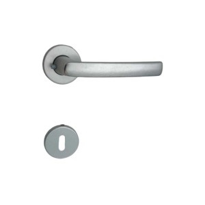 Set maniglia per porta t.b.t., argento, per interni