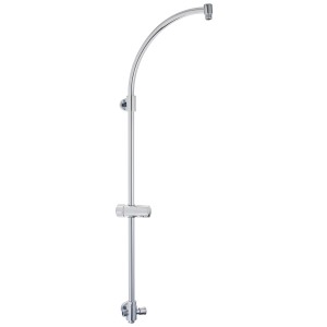 Asta saliscendi My Rain forma rotonda, finitura cromata, per soffione e flessibile doccia.