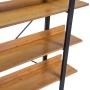 Scaffale in metallo e legno Achille 3 piani 120x28x108 cm_4