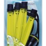 Set da 4 irrigatori per piante, giallo/nero, per un'erogazione uniforme dell'acqua.