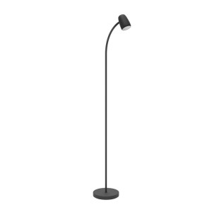 Piantana da terra "Carlo" Eglo E14 2x40W acciaio nero