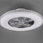 Plafoniera LED bianca con ventilatore, t.b.t.