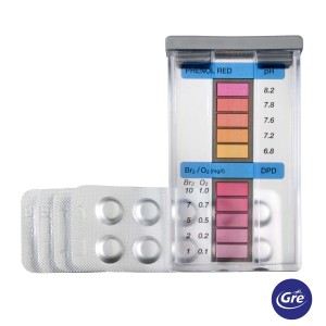 t.b.t. per la regolazione del pH nell'acqua della piscina.