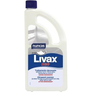 Detergente Livax D20 di Nuncas per la pulizia dei pavimenti. Rimuove cera e grasso.