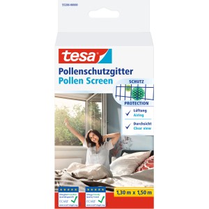 Tesa zanzariera antipolline, 1,3x1,5m, antracite. Zanzariera per finestre per allergici.