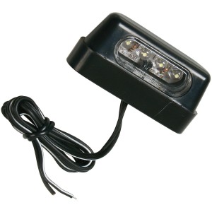 Luce targa LED nera per auto, accessorio esterno.